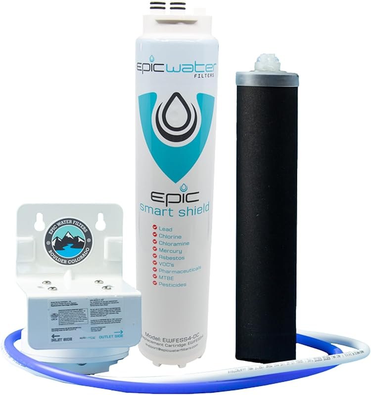 Epic Water Filters Smart Shield. Under Sink Water Filter, Inline NSF 53 Water Filter. Direct Connect DIY Install for
