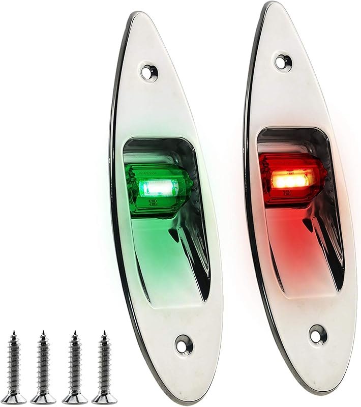 IZTOSS 12V Boat LED Navigation Lights Marine Boat Lights Waterproof Navigation Lights Side Bow Teardrop Lights — boat