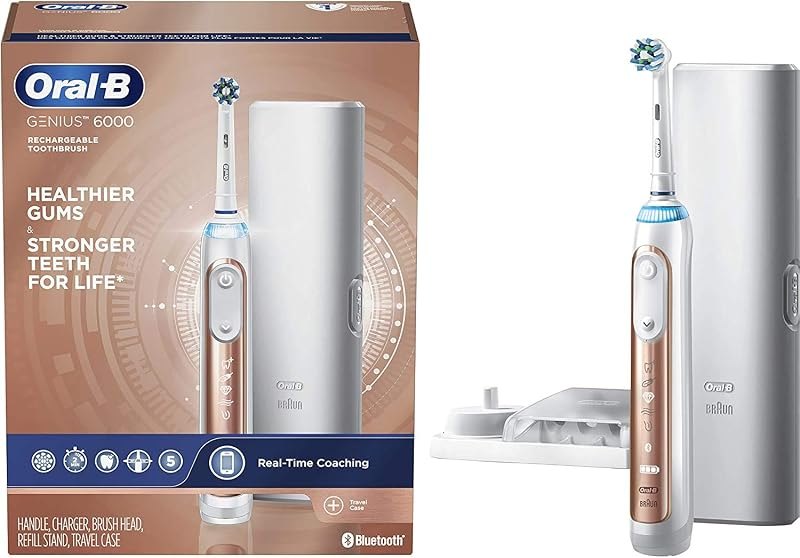 Pro 6000 Smart Series Electric Toothbrush, Rose Gold — oral-b ious electric toothbrush for oral ious electric toothbrush