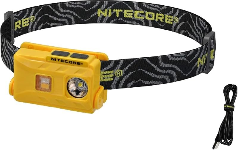 Nitecore NU25 360 Lumen Triple Output - White, Red, High CRI - Lightweight USB Rechargeable Headlamp (Black) — outdoor