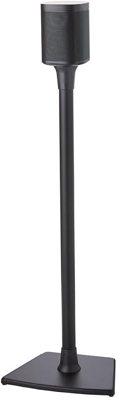 Sanus Wireless Sonos Speaker Stand for Sonos One, Play:1, & Play:3 - Audio-Enhancing Design with Built-in Cable