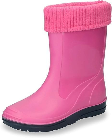 Unisex Kinder Gummistiefel Rain Boot, Pink, 33 EU — Waterproof Rain Boots for waterproof rain boots