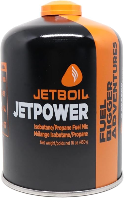 Jetboil Jetpower Fuel for Jetboil Camping and Backpacking Stoves, 450 Grams — portable propane camp stove for portable