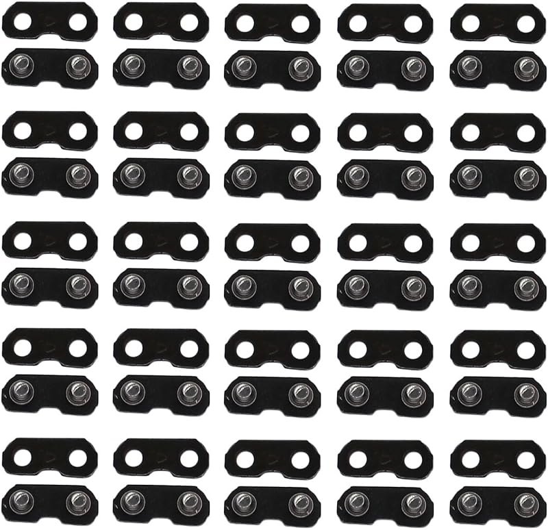 USPEEDA 25pcs 3/8" Chainsaw Master Link Repair Preset Straps for 050-058 Stihl 33R Windsor 50A Oregon #72#73 Husqvarna