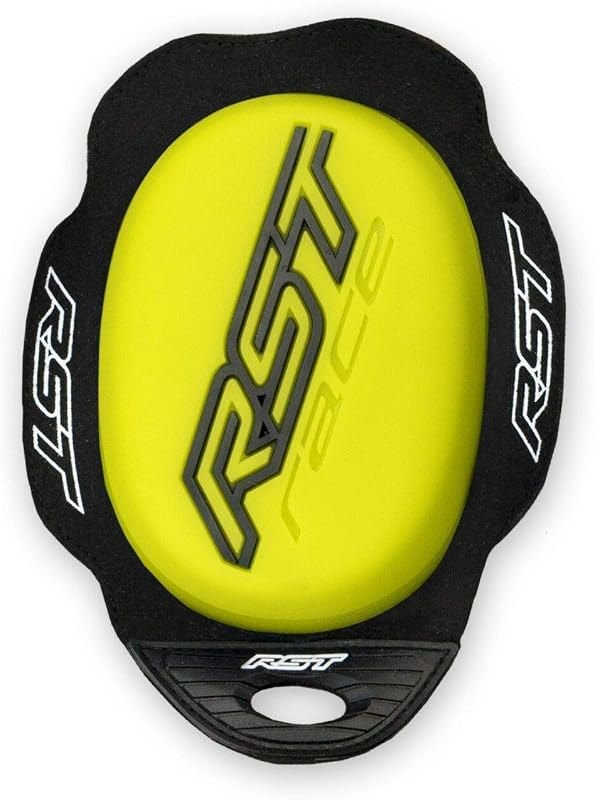 RST 1921 TPU Knee Sliders Road Racing Sports Track Motorcycle Motorbike Knee Sliders (Yellow) — motorcycle knee