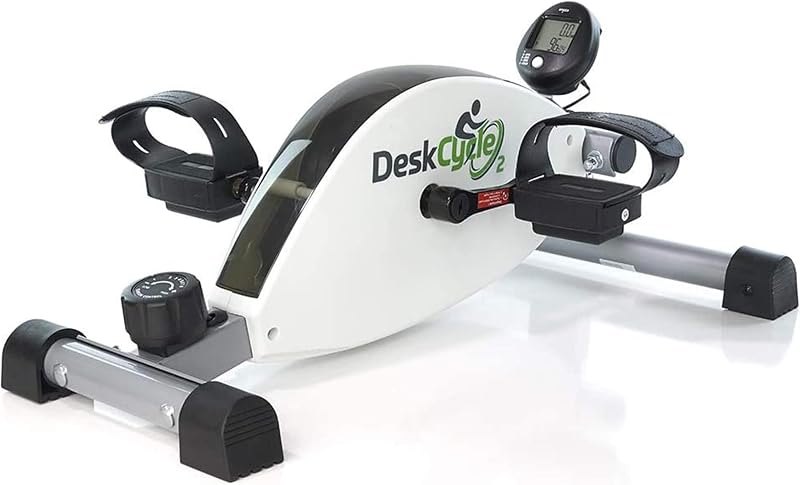 DeskCycle Under Desk Bike Pedal Exerciser - Stationary Bikes for Home & Office - Standard and Adjustable Height Versions