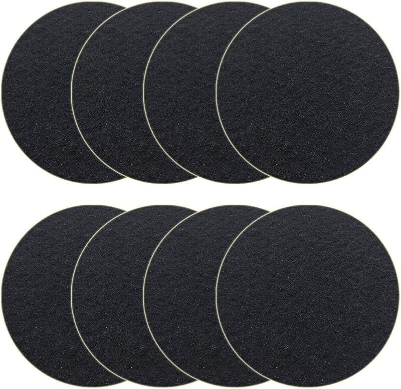 Becozofu 7.25 inch Kitchen Compost Bin Charcoal Filter Replacements, Compost Pail Replacement Carbon Filters, Round