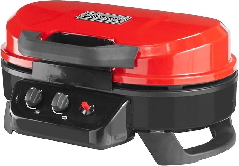 Coleman RoadTrip 225 Portable Tabletop Grill, 2-Burner Gas Grill with Matchless Ignition & Adjustable Temperature