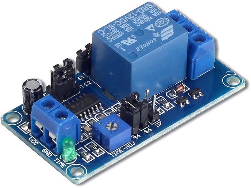 UCTRONICS DC 12V Time Delay Relay Module for Smart Home, Tachograph, GPS, PLC Control, Industrial Control, Electronic