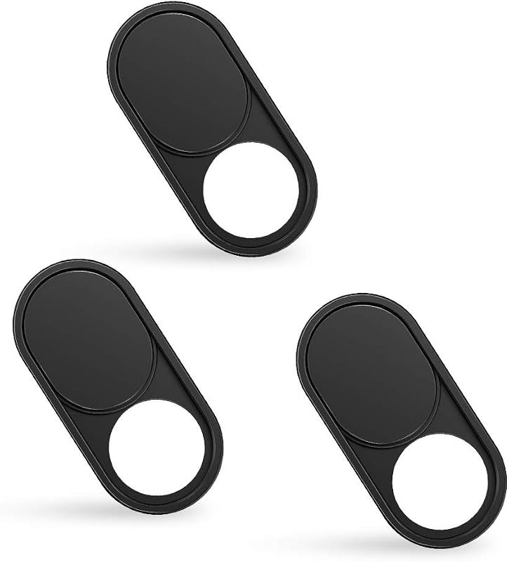 imluckies 3 Pack Webcam Cover Slide, 0.023 inch Ultra-Thin Metal Camera Cover for Laptop Computer, MacBook Pro/Air