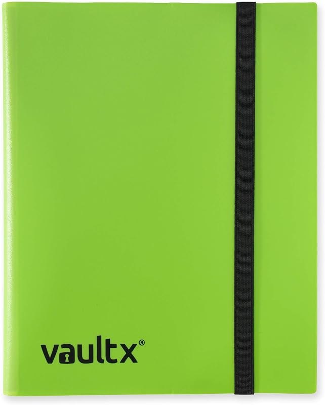 9 Pocket Strap Trading Card Binder 360 Cards Side Loading (Green) — best Pokémon 30th Anniversary Tradin for pok mon