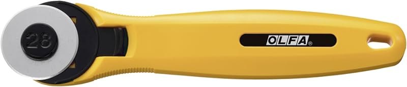 OLFA 28mm Quick-Change Rotary Cutter (RTY-1/C) - Tungsten Steel Blade — craft rotary cutter for craft rotary cutter