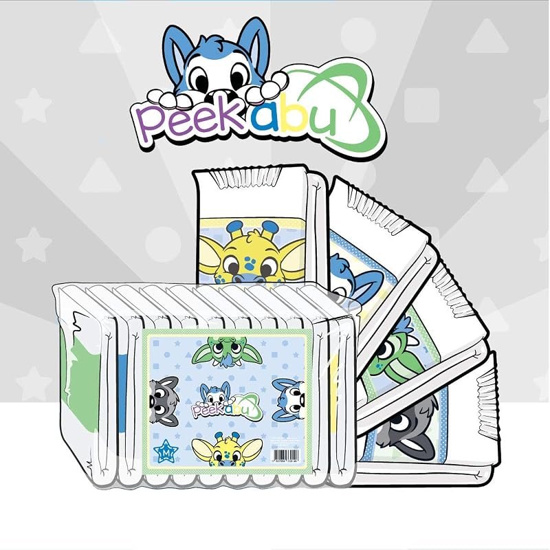 ABUniverse PeekABU Adult Diapers - Pack of 10 (Medium) — adult tape diapers for adult tape diapers