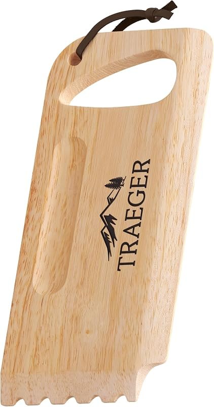 Traeger Grills BAC454 Wooden Grill Scraper, Solid Hardwood, Bristle-Free — grill grate scraper for grill grate scraper
