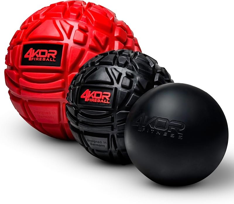 4KOR Massage Balls for Trigger Point Therapy - Myofascial Release Ball - Muscle Relief for Back, Neck, Shoulder, Foot