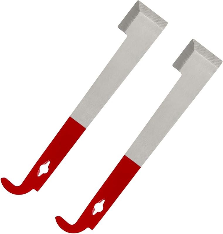 Blisstime Stainless Frame Lifter and Scraper J Hook Tool Hive Tool Hook Pry Bar Beekeeping Equipment (J Shaped: 11