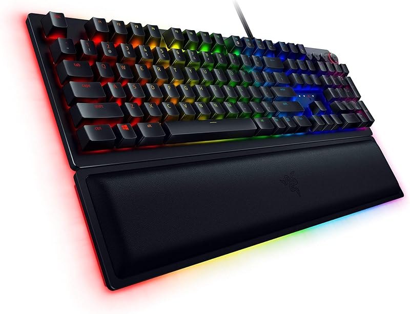 Razer Huntsman Elite Gaming Keyboard: Fast Keyboard Switches - Clicky Optical Switches - Chroma RGB Lighting -