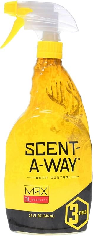 Hunters Specialties Scent-A-Way MAX Field Spray Odorless Hunting Scent Eliminator - Cover Scent for Deer Hunting - 24