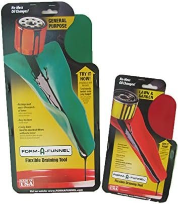 Form-A-Funnel Flexible Draining Tool (2 Piece Kit) — no spill funnel for spill funnel