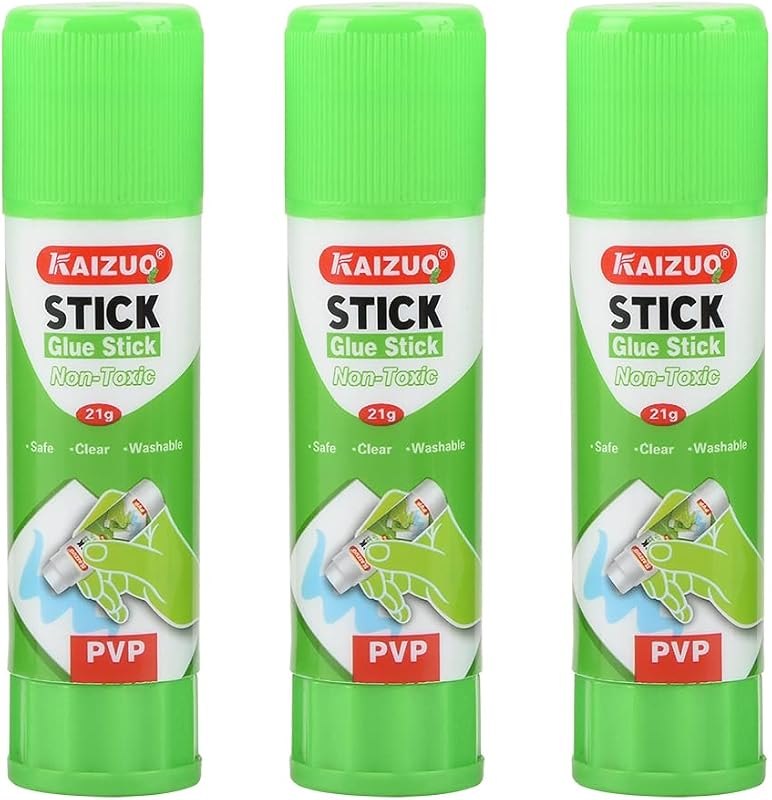 Glue Sticks for 3D Printer Bed, FYSETC PVP Solid Glue Stick Glass Bed Adhesive for Ender 3 V2 Pro - Kobrra Max - SR-