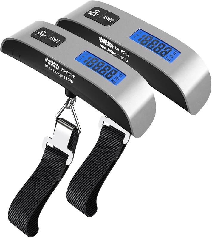 Luggage Scale Dr.meter 2 Pack Travel Essential Digital Luggage Weight Scale — travel scale for travel scale