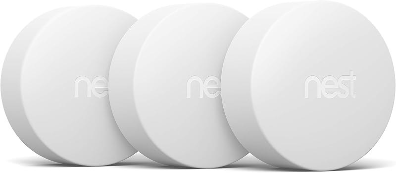 Google Nest Temperature Sensor 3 Count Pack - Nest Thermostat Sensor - Nest Sensor That Works with Nest Learning