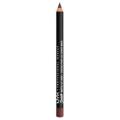 NYX PROFESSIONAL MAKEUP Suede Matte Lip Liner, Velvety-Smooth, Long-Lasting Formula For A Defined Lip Makeup Look -