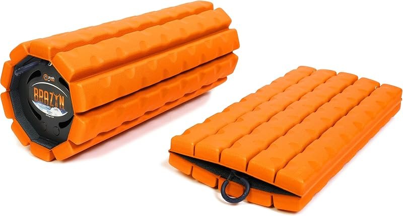 Brazyn Morph Foam Roller: Collapsible Travel Foam Roller for Back Pain Relief, Workout Muscle Recovery, Back Massager