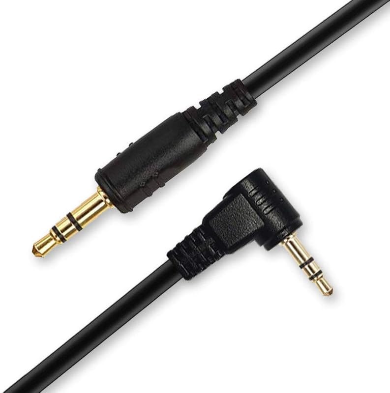 PIXEL TW-283 Remote Release Cable - 3.5mm-E3 Camera Shutter Remote for Canon R6, XT, XTi, XS, XSi, T1i, T2, T2i, T3