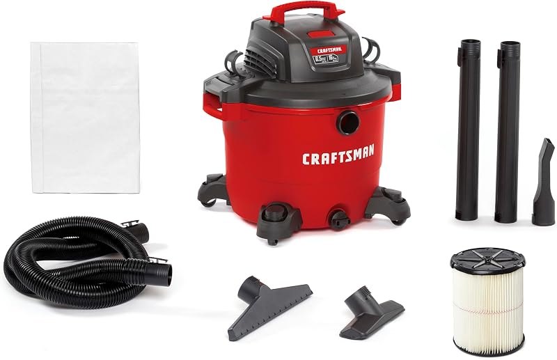 CRAFTSMAN CMXEVBE17595 16 Gallon 6.5 Peak HP Wet Dry Shop Vacuum — magnetic shop vac for magnetic shop vac