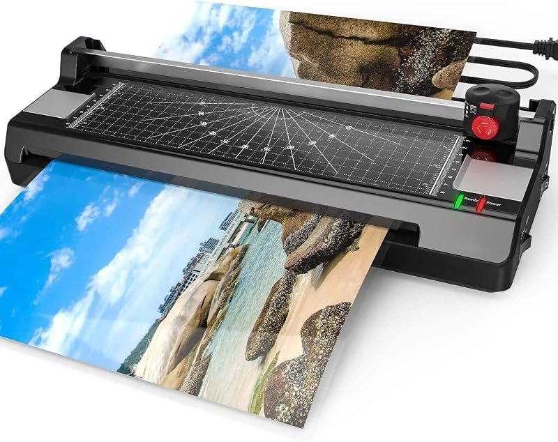 Laminator Machine for A3/A4/A6, YE381 Eficentline13inch Thermal & Cold Laminating Machine for Home Office School