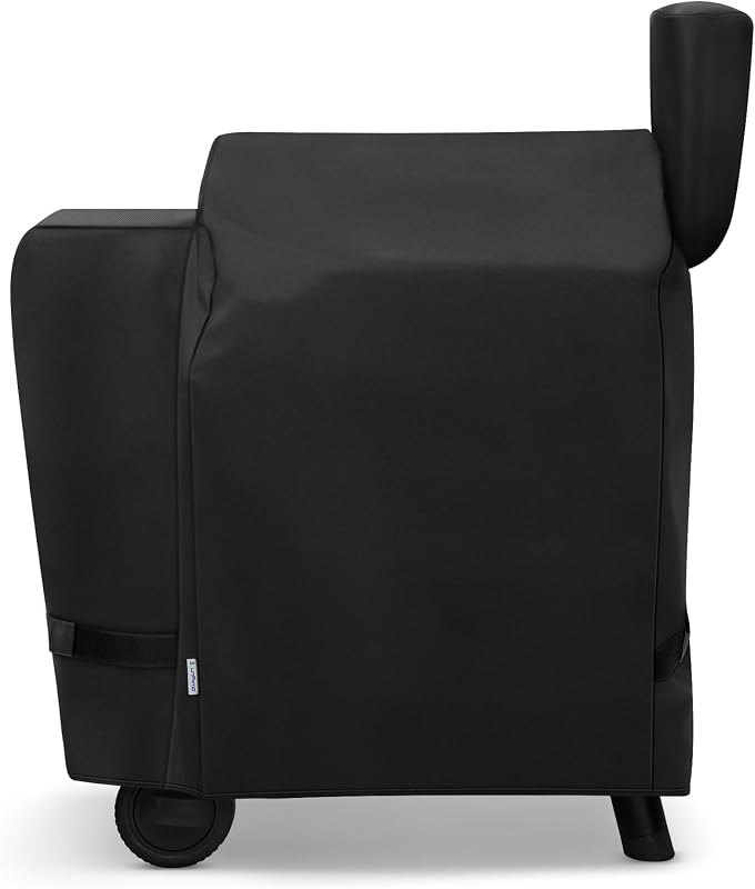 SunPatio Outdoor Heavy Duty Waterproof Wood Pellet Grill and Smoker Cover, UV Resistant Full Length BBQ Cover