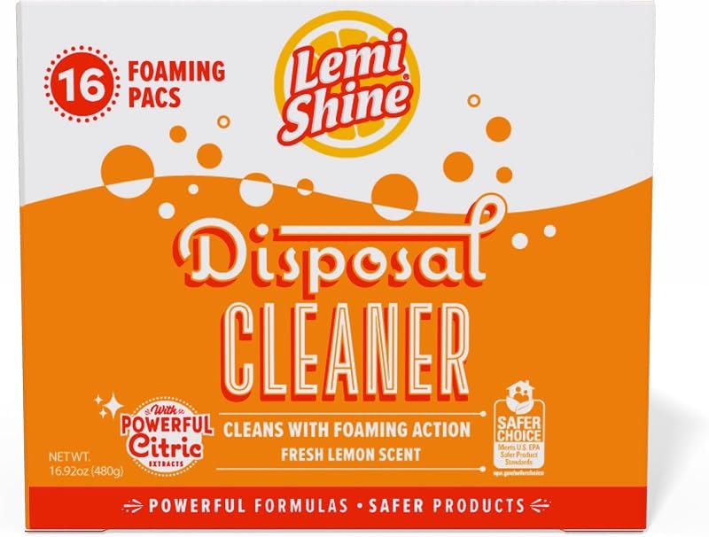 Lemi Shine Natural Foaming Garbage Disposal Cleaner - 16.92oz (16 Pack)