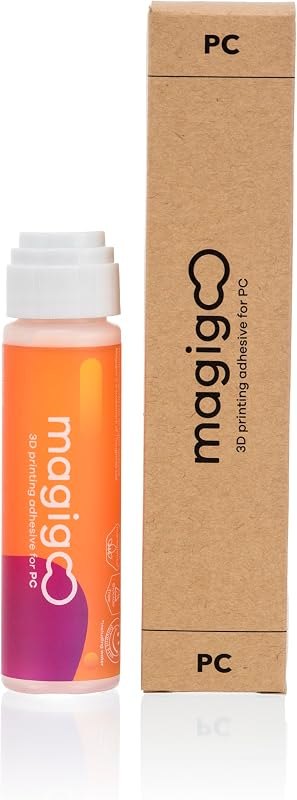 Magigoo PC 3D Printer Bed Adhesive Glue for Polycarbonate Filament, 50mL — 3D printer glass bed for printer glass bed