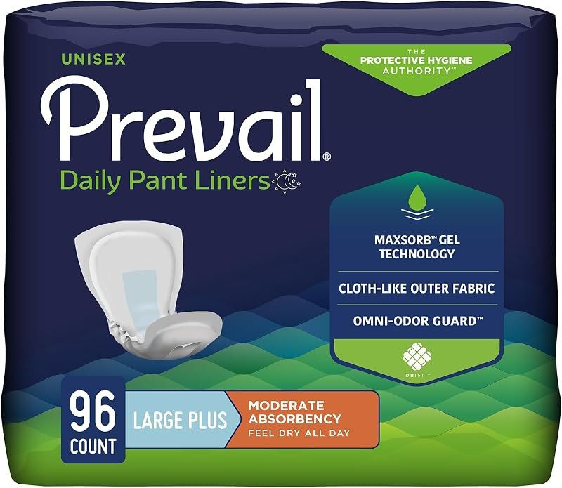 Prevail Adult Bladder Control Pads, Moderate Absorbency, 28 in, 96 ct — discreet bladder pads for discreet bladder pads