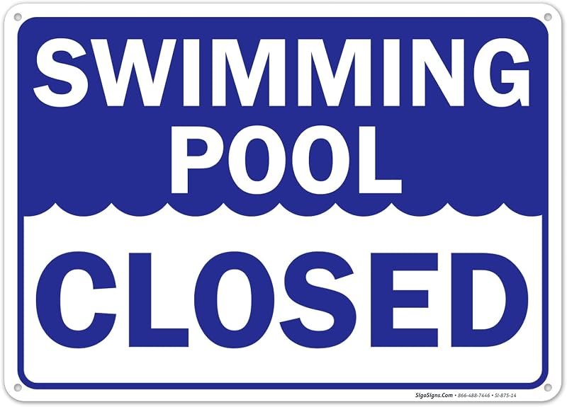 Swimming Pool Closed Sign, — best pool fence gate for pool fence gate