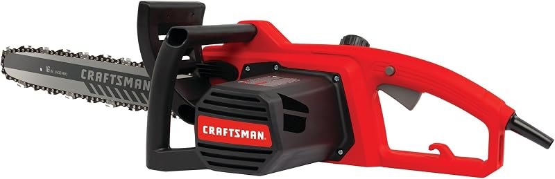 CRAFTSMAN Electric Chainsaw, 16 Inch, 12 Amp Corded Chain Saw Electric, Ergonomic, Powerful Motor (CMECS600) — 16 inch