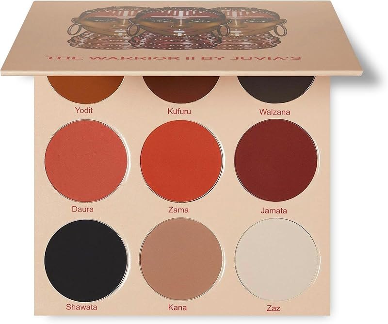 Juvia's Place The Warrior 2 Eyeshadow Palette 9 Shades Pigmented Eye Makeup — makeup shimmer eyeshadow for makeup