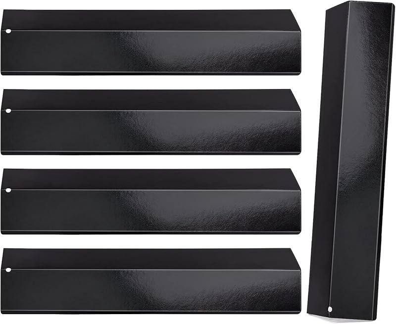 Set of 5 Heat Plate Shields for Brinkmann 810-3660-S, 810-2511-S, 810-2512-S Grill Replacement Parts, 15 3/8"