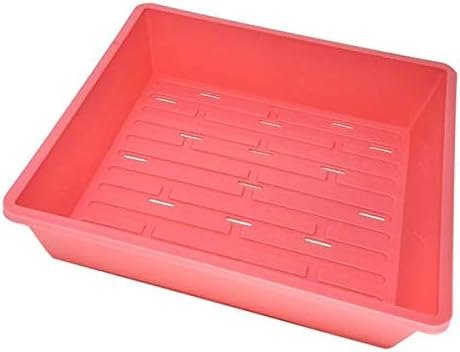 Bootstrap Farmer 1010 Microgreen Tray, Pink 10 Pack, with Drain Holes Extra Strength Flat, Grow Seedlings Plants