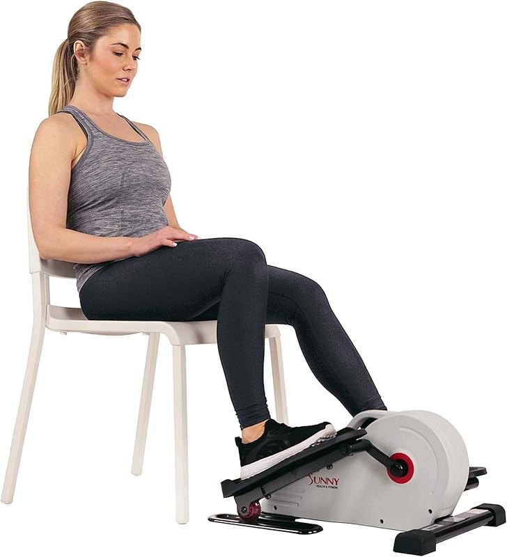 Sunny Health & Fitness Under Desk Pedal Elliptical Machine Leg Exerciser — quiet under desk pedal for quiet under desk