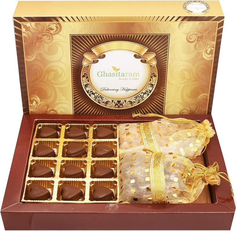 Ghasitaram Gifts Valentines Gift Valentines Day Chocolates for Girlfriend/Boyfriend/Husband and Wife Sugarfree
