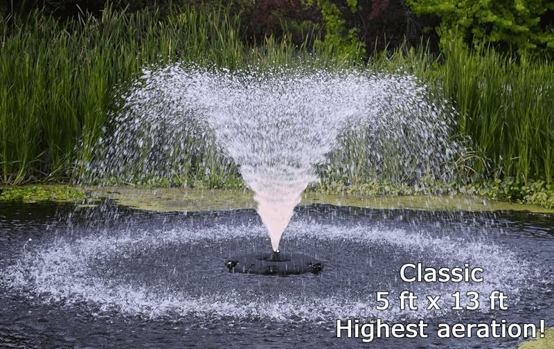 FT 14000 Floating Pond Fountain and Aerator — best pond pump for pond pump