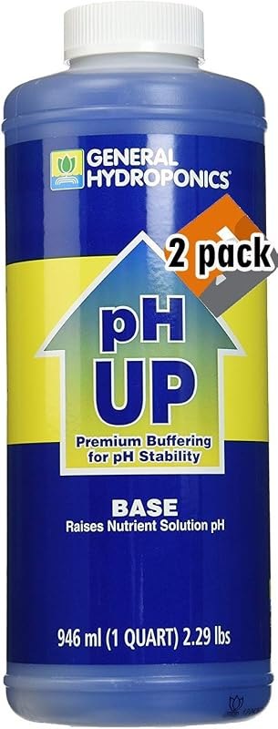 General Hydroponics pH Up Liquid Fertilizer, 1-Quart - 2 Pack — hydroponic ph test kit for hydroponic test kit