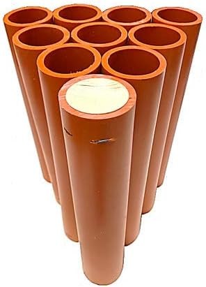 Mortar Tubes Fireworks 6PCS Orange HDPE — fireworks launch tube for fireworks launch tube