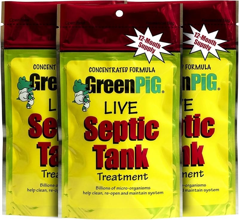 Green Pig Septic Tank Treatment Packets — septic treatment enzyme for septic treatment enzyme