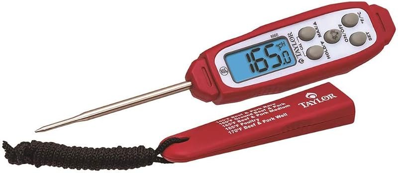 Waterproof Red Digital Thermometer c — best canning thermometer for canning thermometer