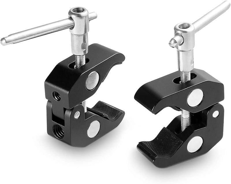 SMALLRIG Super Clamp 2-Pack Magic Arm Clamp for Camera Monitor LED Light — camera battery grip for camera battery grip