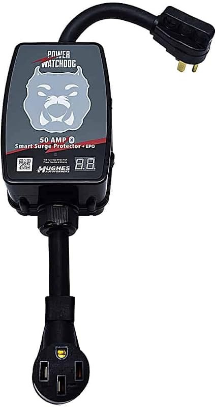 Power Watchdog PWD50EPO Smart RV Surge Protector, 50A, Bluetooth, IP65 — Power Surge Guard for power surge guard