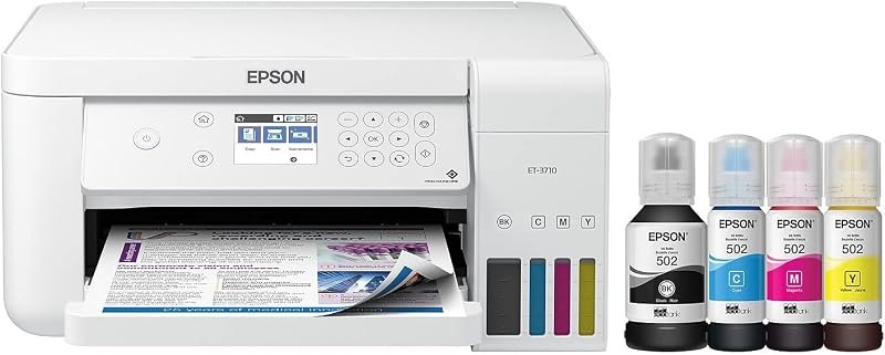 ECOTANK ET-3710 All-in-ONE Printer White — Epson EcoTank L3250 for epson ecotank l3250